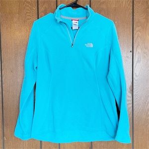 The North Face Blue Half Zip Fleece Pullover